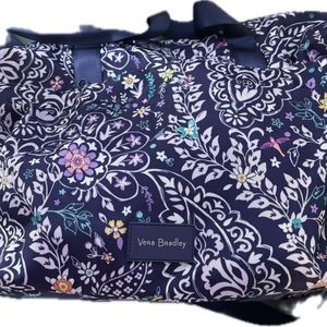 Vera Bradley Vinyl Purple Paisley Tote New without Tags